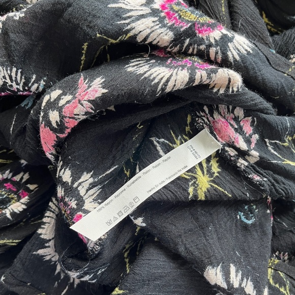 Intimately Free People Black Floral ‘Garden Party’ Smocked Maxi Dress, Size M - Picture 8 of 8